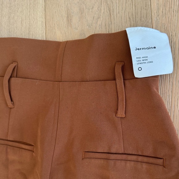 NWT Aritzia Babaton Jermaine Pant in Cigar Size 0 - Picture 4 of 9